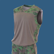 Adult Printed Camo Performance Muscle Shirt