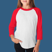 Youth Poly-Cotton 3/4-Sleeve T-Shirt