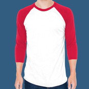 Unisex Poly-Cotton 3/4-Sleeve Raglan T-Shirt