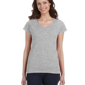 Ladies' SoftStyle® Fitted V-Neck T-Shirt