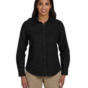 Ladies' 6.5 oz. Long-Sleeve Denim Shirt