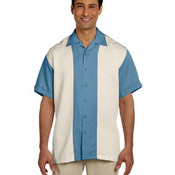 Men's Two-Tone Camp Shirt