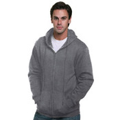 Adult  9.5oz., 80% cotton/20% polyester Full-Zip Hooded Sweatshirt