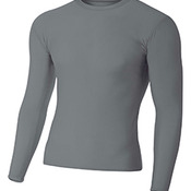 Adult Polyester Spandex Long Sleeve Compression T-Shirt