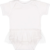 Infant Baby Rib Lap Shoulder Tutu Creeper