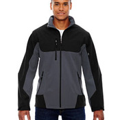 Men's Compass Colorblock Three-Layer Fleece Bonded Soft Shell Jacket