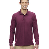 Adult Double Piqué Long-Sleeve Polo