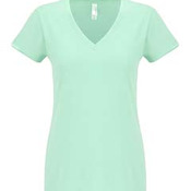 Ladies' Sueded V-Neck T-Shirt