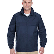 Adult Full-Zip Hooded Pack-Away Jacket