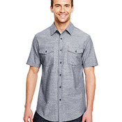 Mens Chambray Woven Shirt