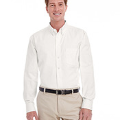 Men's  Tall Foundation 100% Cotton Long-Sleeve Twill Shirt with Teflon™