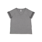 Ladies' Curvy Football T-Shirt