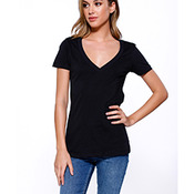 Ladies' Cotton V-Neck T-Shirt