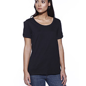 Ladies' CVC Twist Sleeve Top