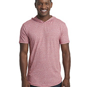 Unisex Mock Twist Short Sleeve Hoody T-Shirt