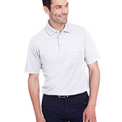 Men's CrownLux Performance™ Plaited Polo with Pocket