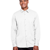 Men's CrownLux Performance™ Plaited Button-Down Shirt