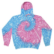 Adult Tie-Dyed Full-Zip Hooded Sweatshirt