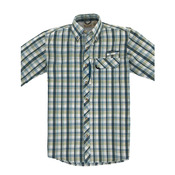 Men's Sport Utility Short-Sleeve Plaid Shirt